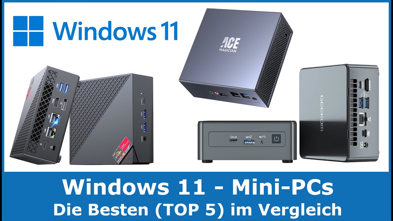 Beste Windows 11 Mini-PCs (TOP 5) 🥇 Test Sieger im Vergleich (gute & günstige Mini-Computer)