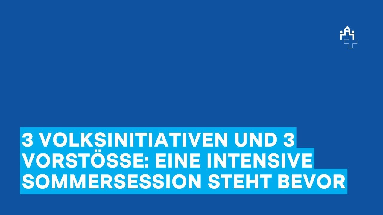 3 Volksinitiativen und 3 Vorst&ouml;sse &ndash; Vorschau auf die Sommersession 2025
