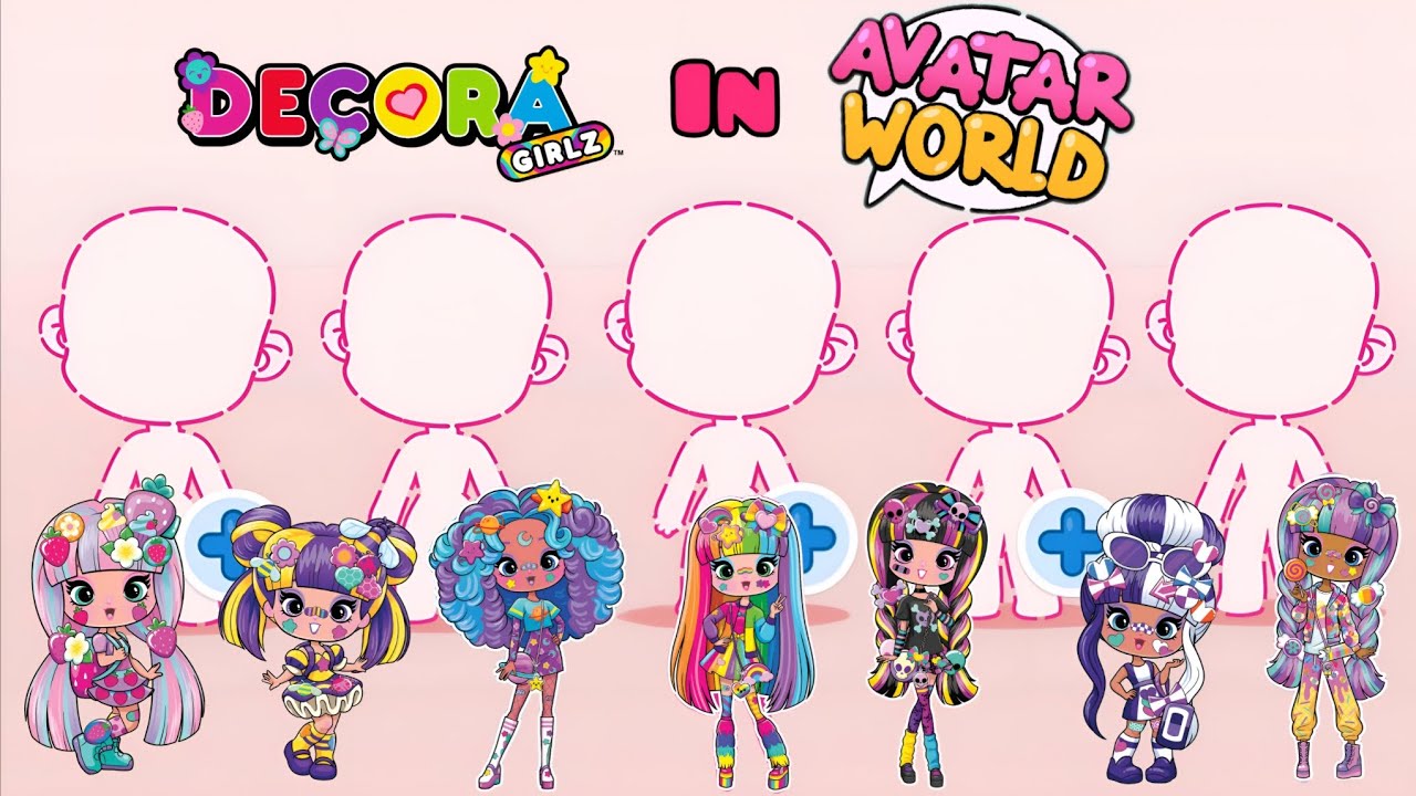 How To Make Decora Girlz 🌼💗 characters in Avatar World #avatarworld #decoragirlz #video 