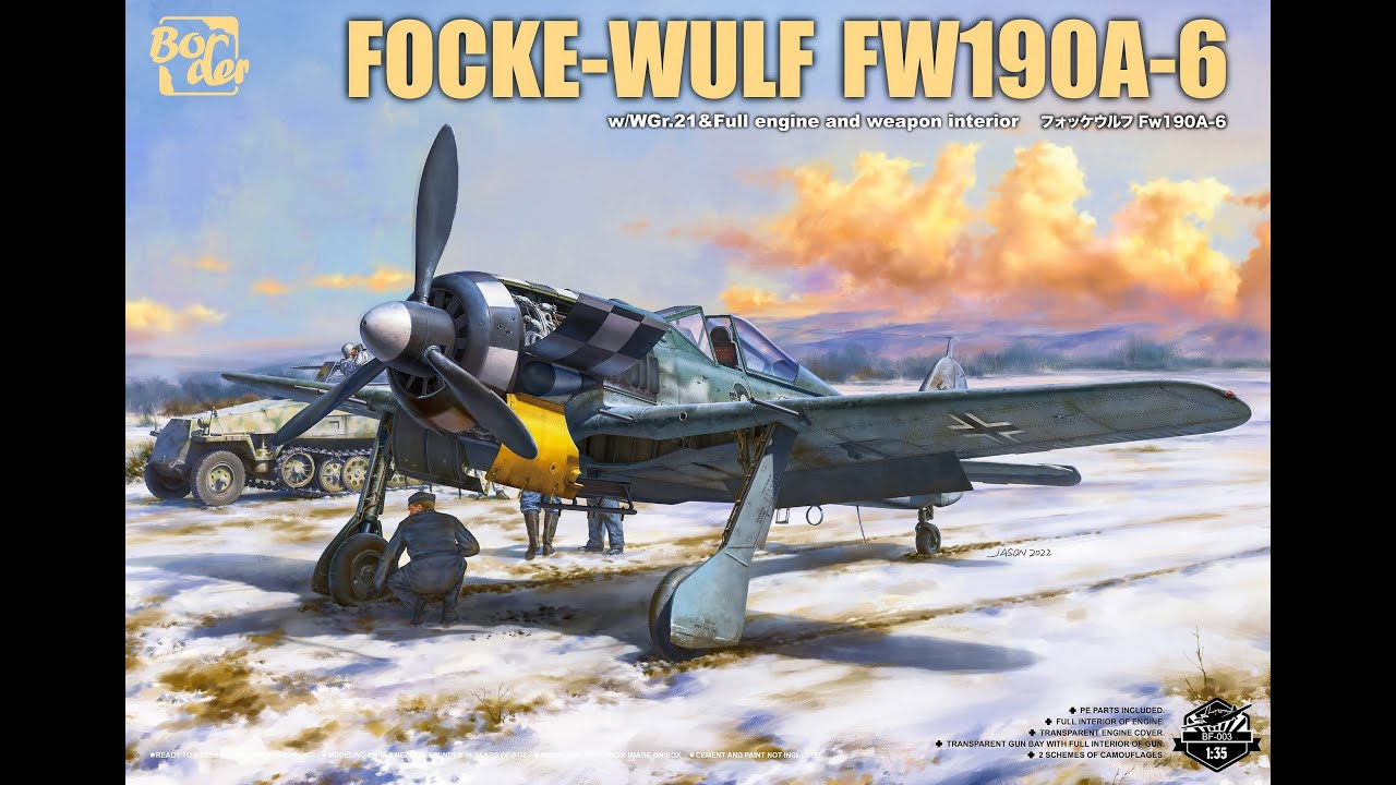 Border Models 1/35 NEW Focke Wulf 190A 6 MODEL KIT PREVIEW