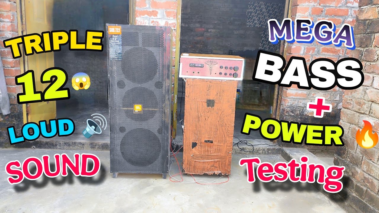 Triple 12 Inch DJ Top Testing 🔥 | Massive Loud Sound