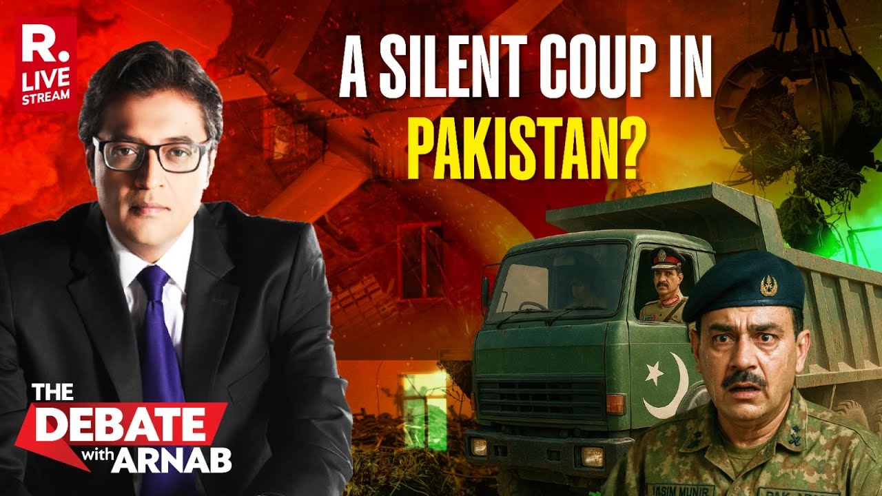 Debate With Arnab LIVE: Asim Munir’s Garbage Truck Speech And Warmongering From US Soil