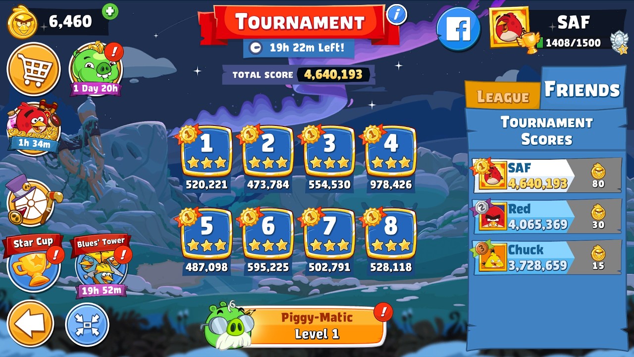 Angry Birds Friends. Турнир (25.02.2026). Все уровни 3 звезды. Проход от Сергея Фетисова.