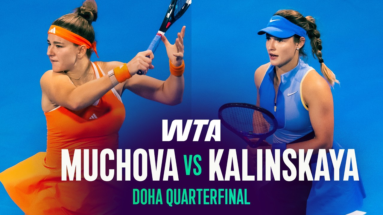 Karolina Muchova vs. Anna Kalinskaya | 2026 Doha Quarterfinals | WTA Match Highlights