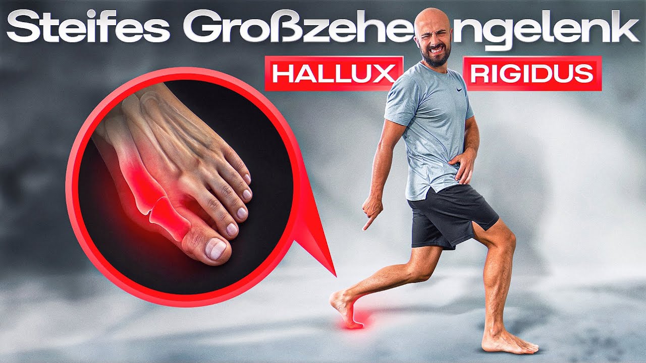 Großer Zeh steif? Dies Übung hilft SOFORT! (Hallux Rigidus)