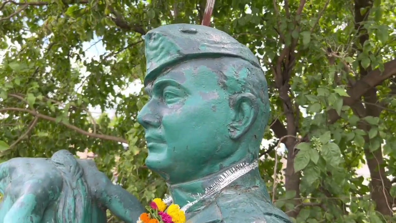Netaji's statue in his birthplace
