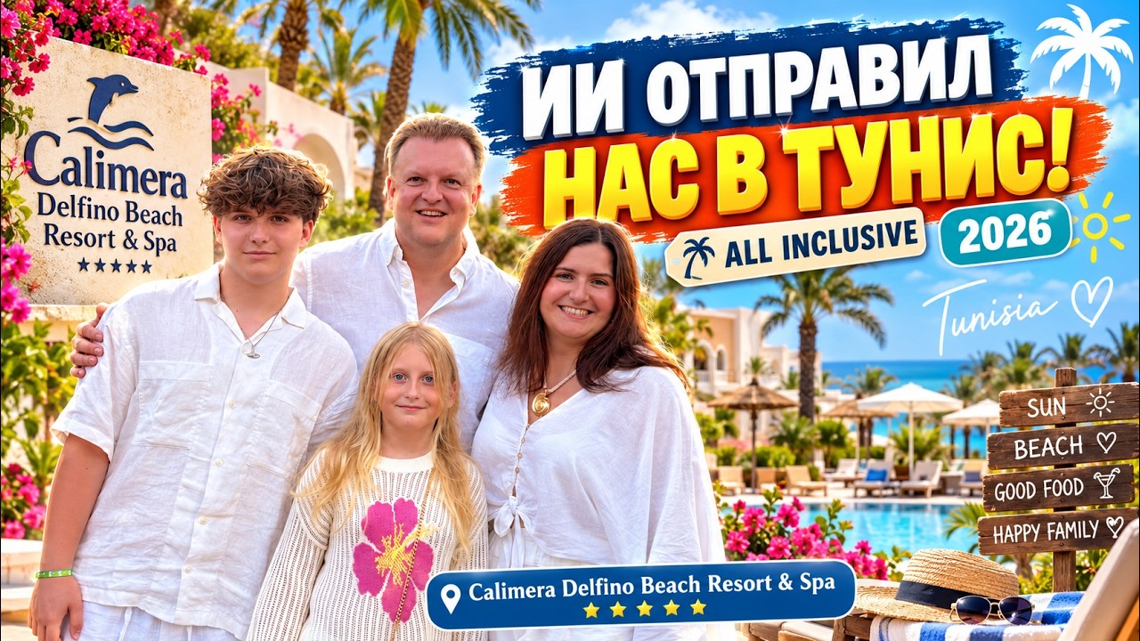 Доверили отпуск ИИ: наш лучший тур в Тунис 2026 | Calimera Delfino Beach Resort & Spa