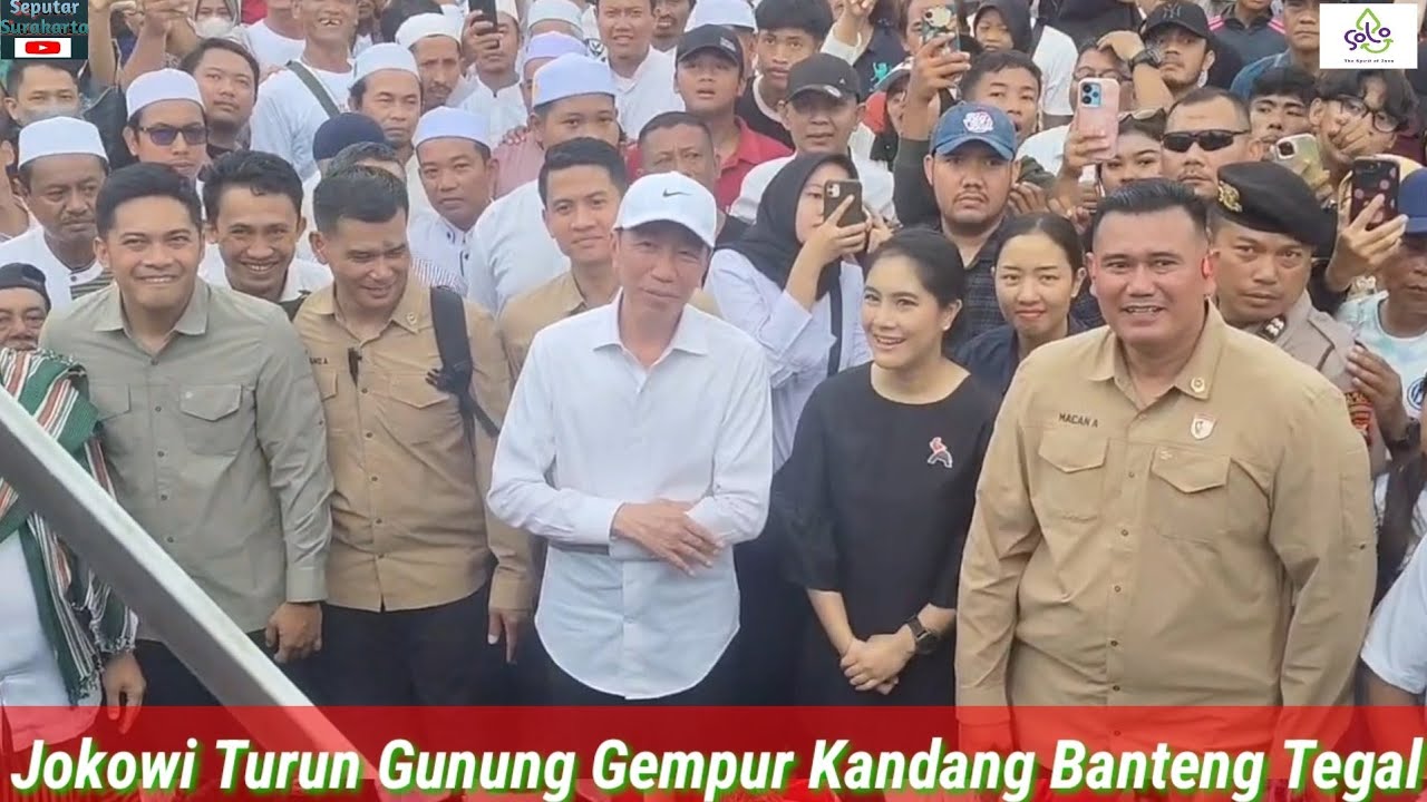 Jokowi Kagetkan Ribuan Warga Tegal, Datangi Kirab Budaya Gajah PSI, Gempur Kandang Banteng Jateng