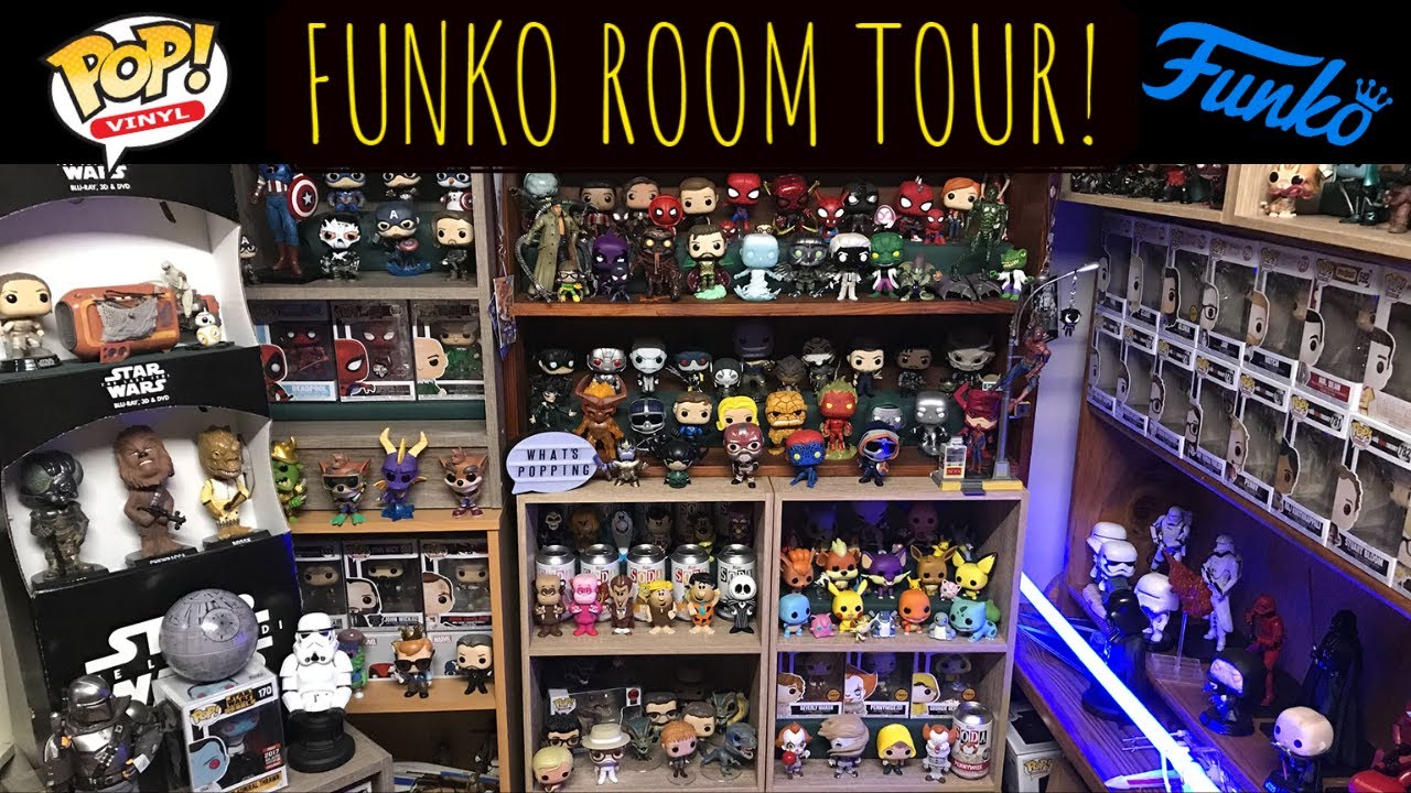My massive Funko addiction... Full Funko Room Tour and How to Display Funko Pops!