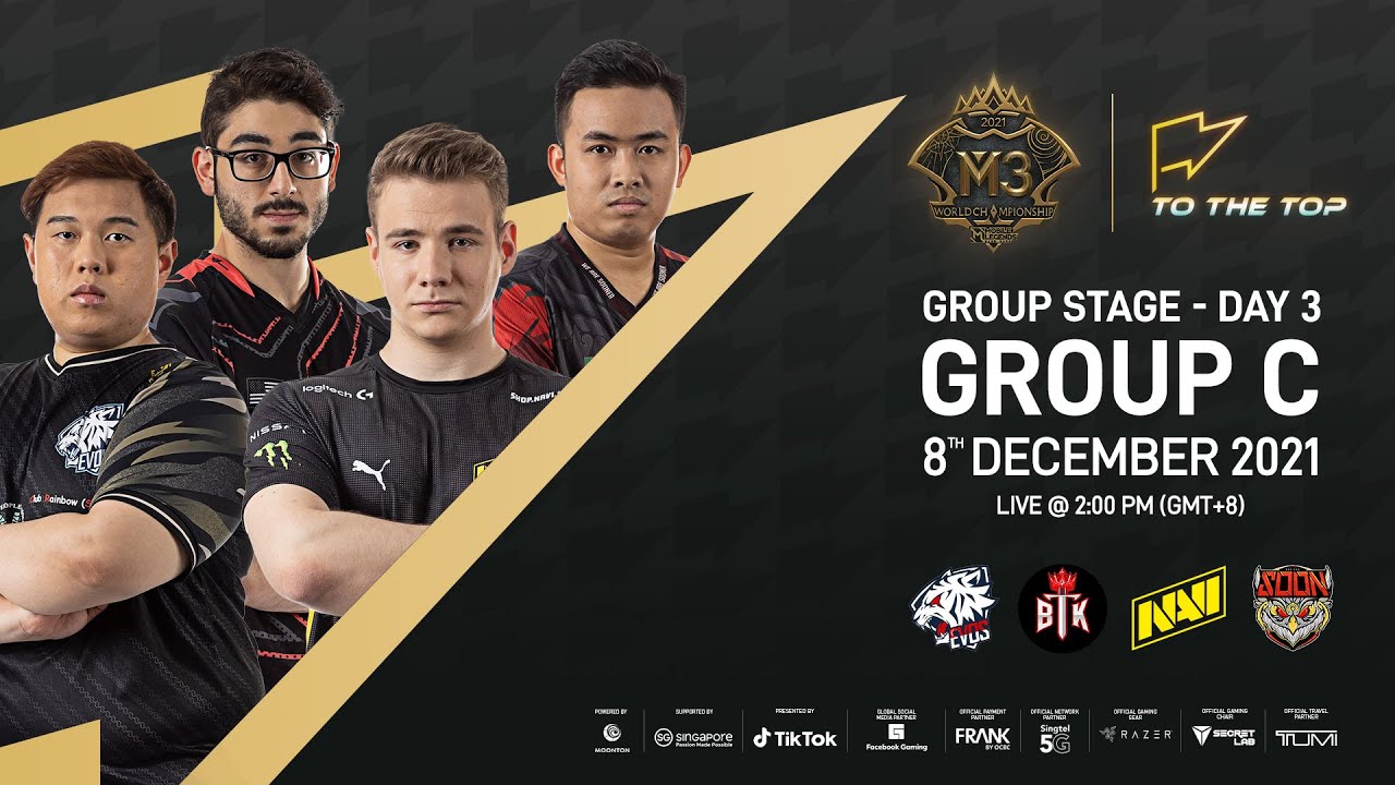 (ENGLISH) M3 Group Stage Day 3 | MLBB World Championship 2021 | Singapore