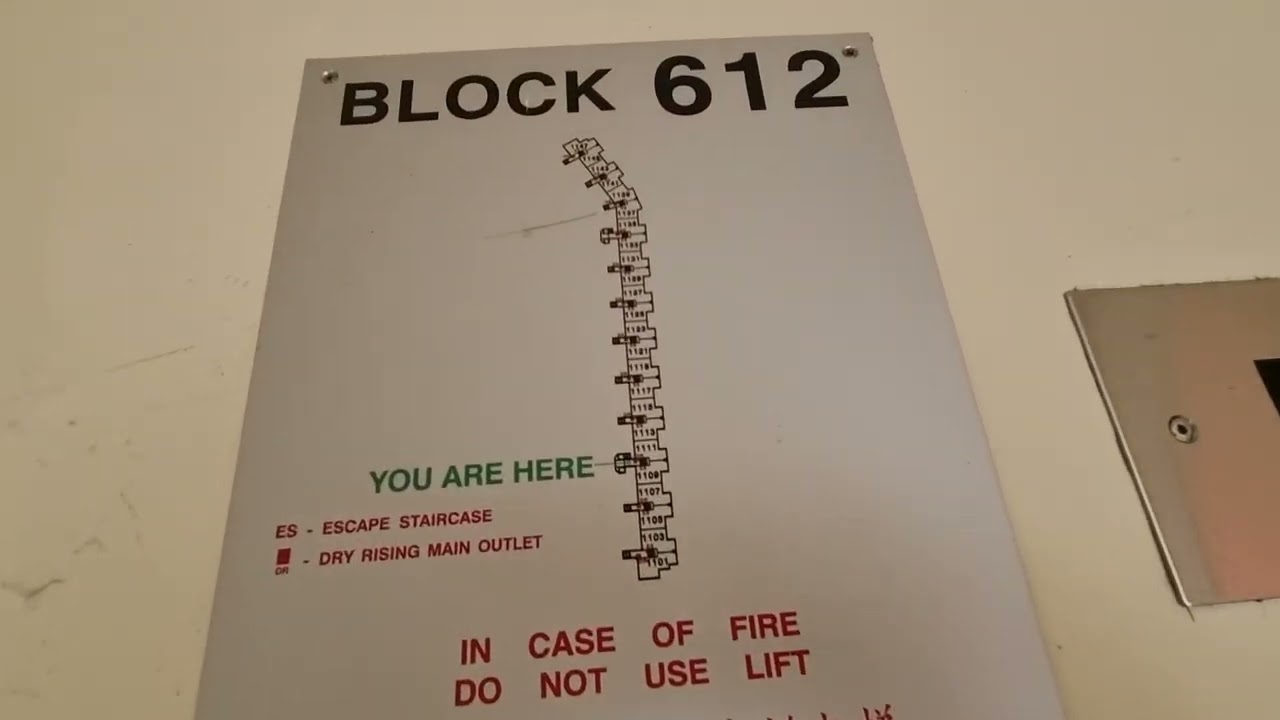 (Longest block in AMK) iFE lift at Blk 612, Ang Mo Kio Ave 4