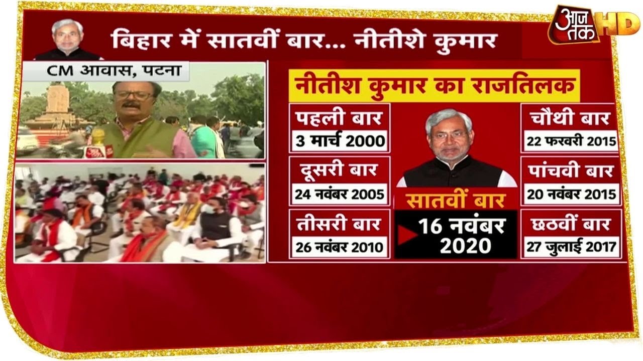 Bihar: फिर से मुख्यमंत्री की कुर्सी संभालेंगे Nitish Kumar, शपथ ग्रहण समारोह को लेकर तैयारियां शुरू