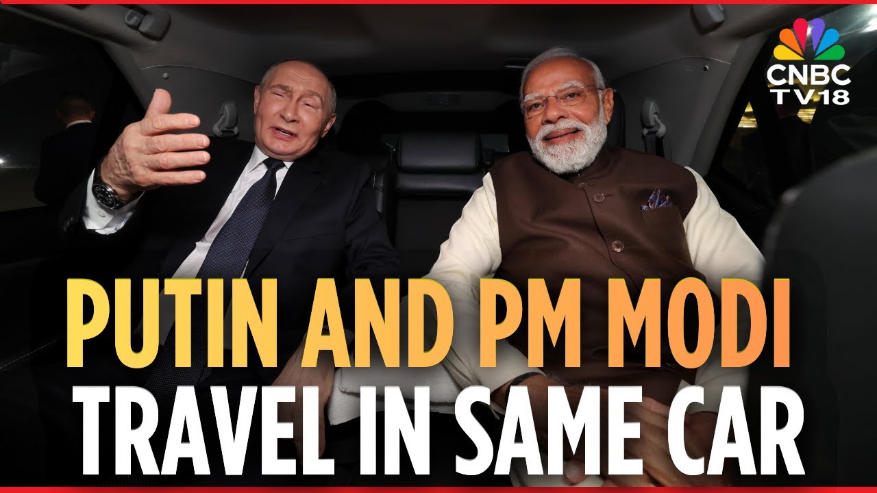 BREAKING: PM Modi and Russia's Putin Travel Together in the Same Car from Delhi Airport | N18G