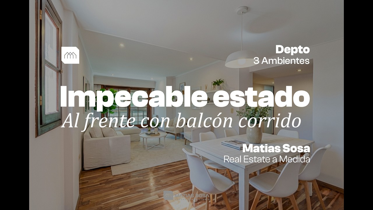 Departamento 3 Ambientes - Estado Impecable - Zona Plaza Rocha.