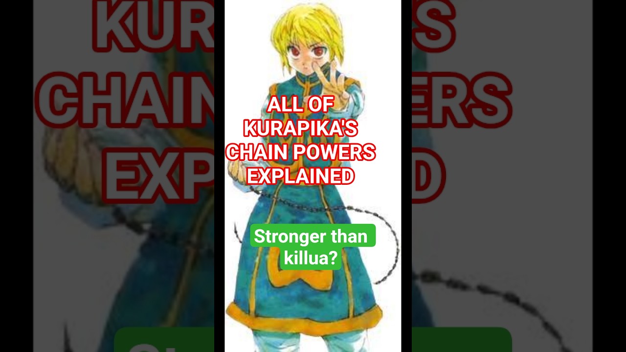 Is Kurapika stronger than Killlua? 