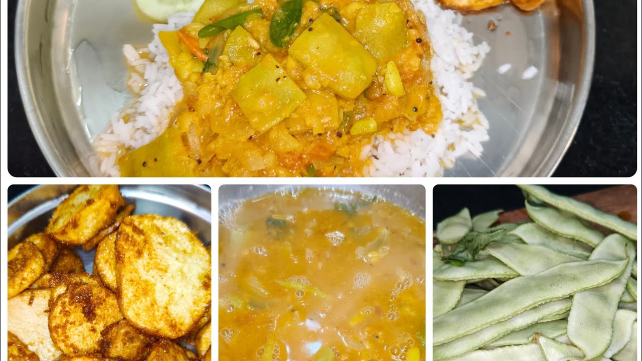 Mini vlog/Today cooking ❤️❤️/அவரைக்காய் சாம்பார் #recipe #minivlog 
