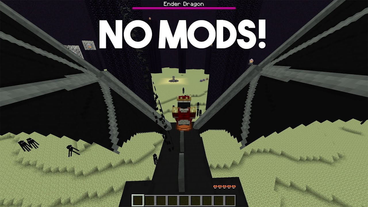 How to RIDE on the enderdragon!! (No mods!)