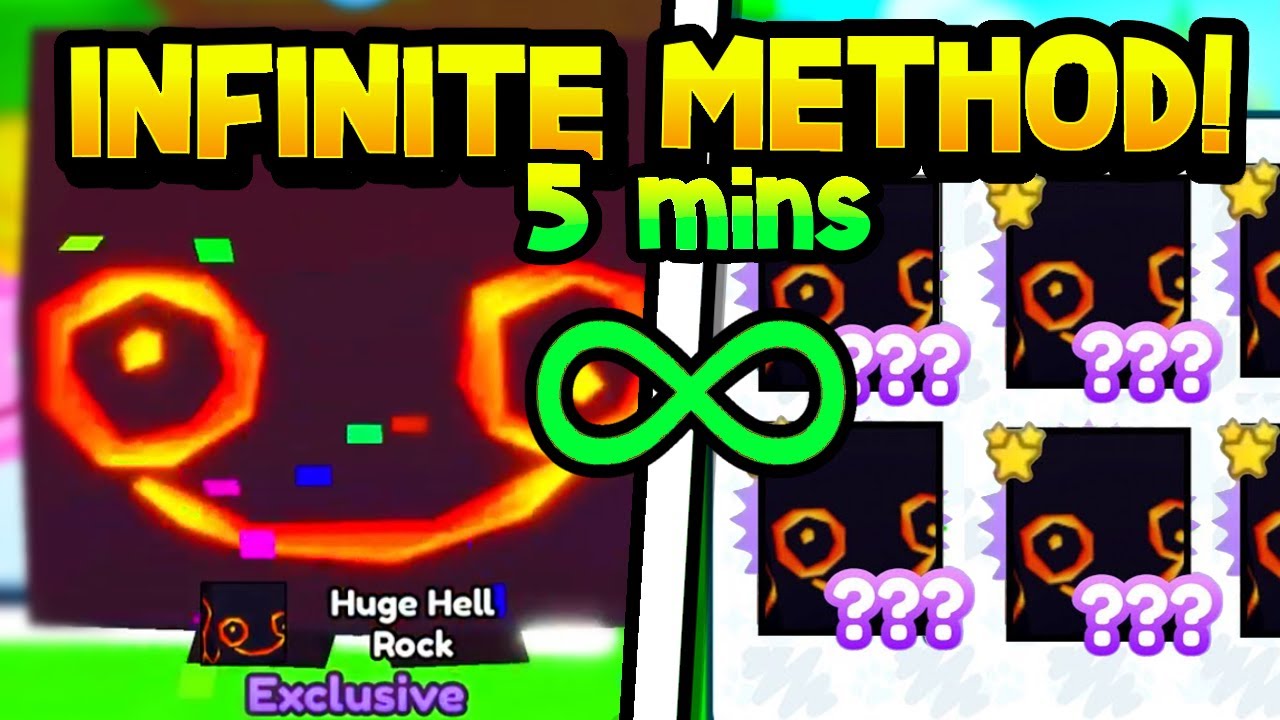 &infin; I Found How to Hatch *INFINITE* HUGE HELL ROCKS in Pet Simulator X! (New Update)