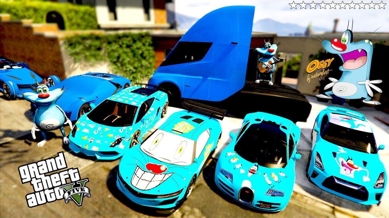 GTA 5 - Stealing OGGY Cars With Franklin | (Real Life Cars #23)