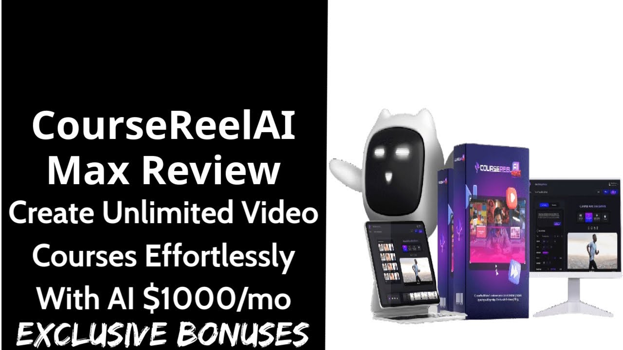 CourseReelAI Max Review || Create Unlimited Video Courses Effortlessly With AI $1000/mo|| Ex Bonuses