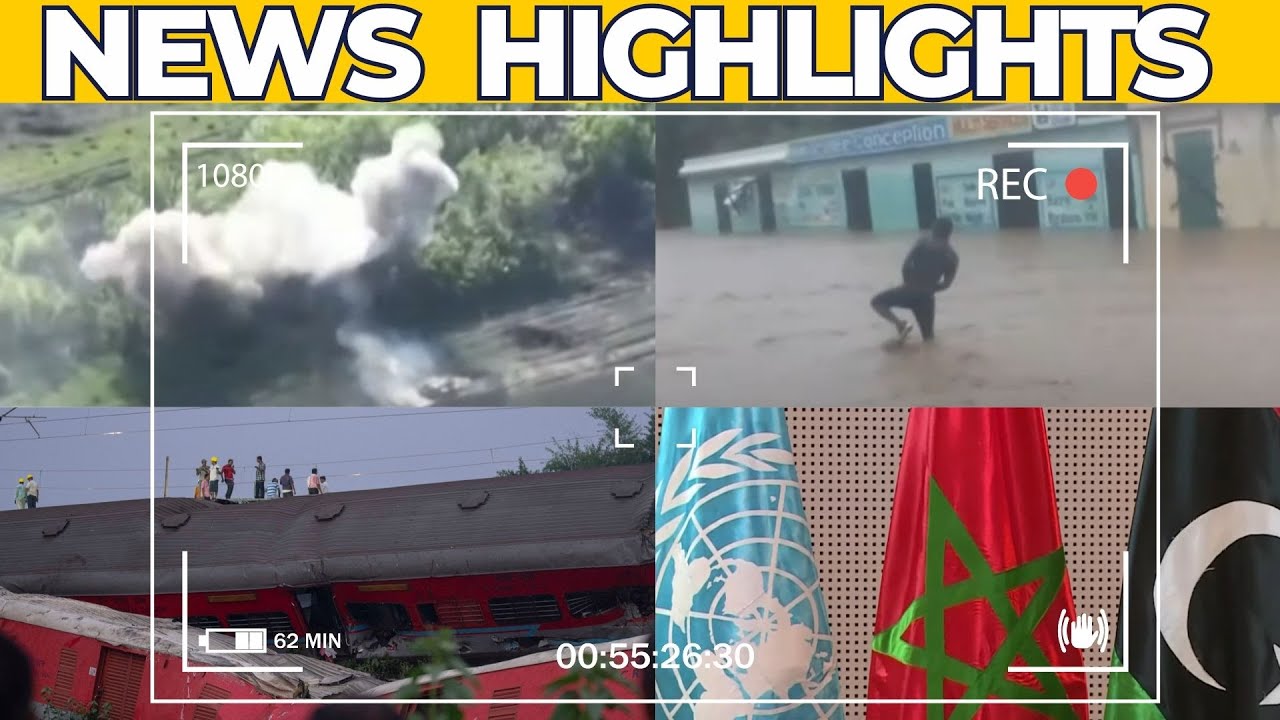 Headlines - India train| Donetsk| Belgorod| Palestinian toddler| Bakhmut | Haiti| Morocco talks