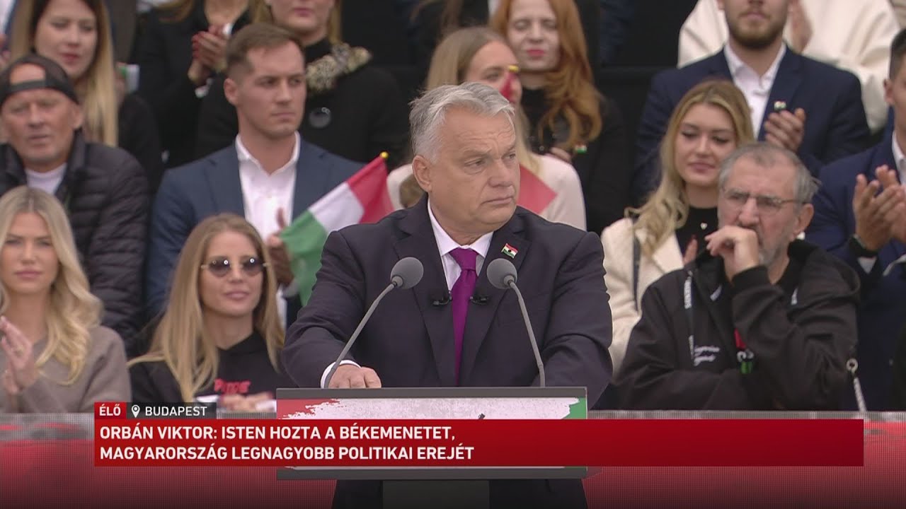Orb&aacute;n Viktor &uuml;nnepi besz&eacute;de az 1956-os forradalom &eacute;s szabads&aacute;gharc eml&eacute;knapj&aacute;n