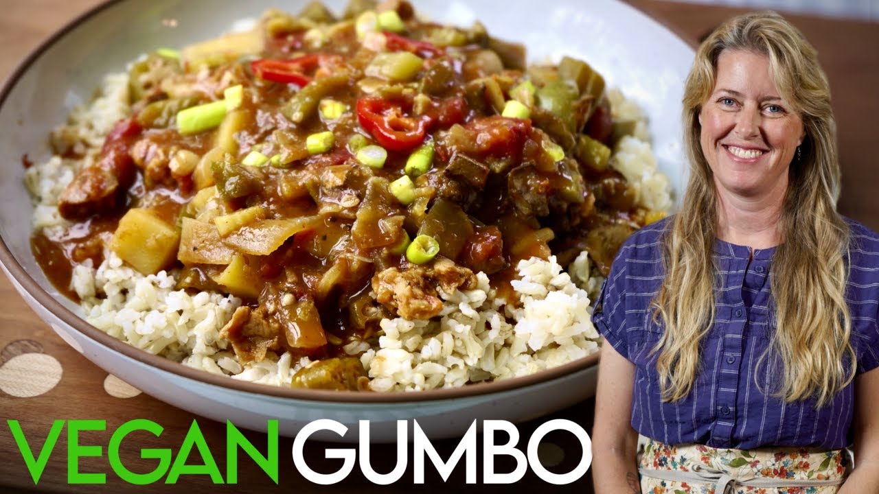 Enjoy the Ultimate Vegan Gumbo for a ❤️ Healthy Plant-Based Boost!