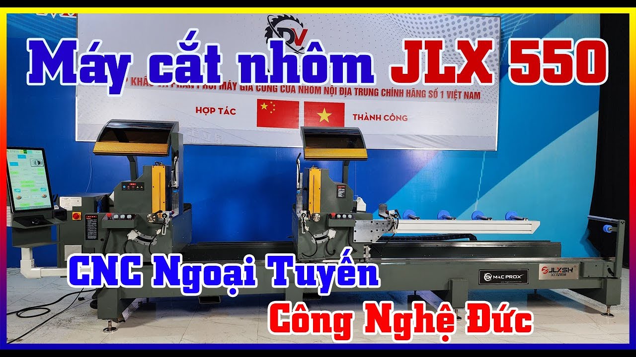 Máy cắt nhôm 2 đầu JLX CNC 550 Nhập khẩu nội địa trung quốc