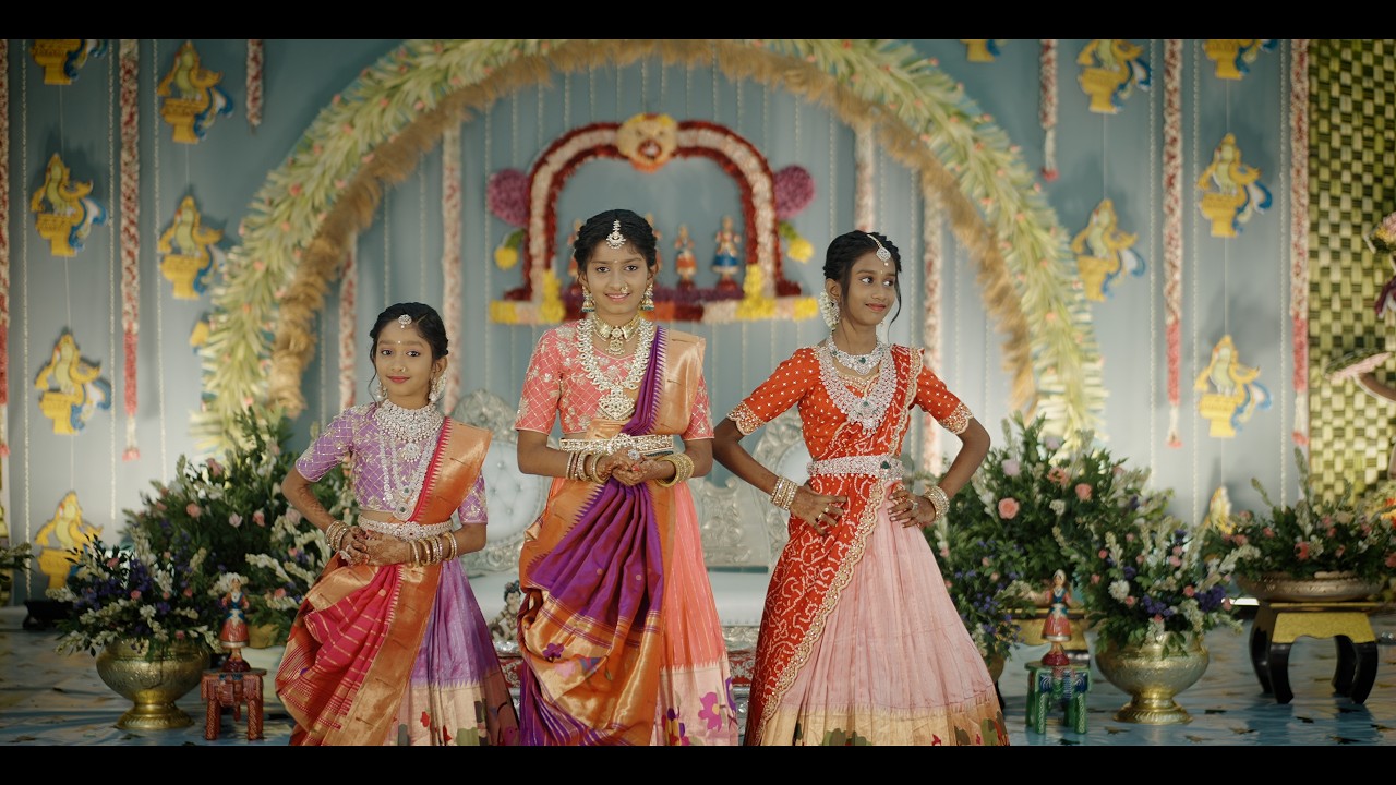 Vanshika & Mihira & Nainika Half Saree Ceremony Teaser 4K l  Wizbob Studios l Bhimavaram