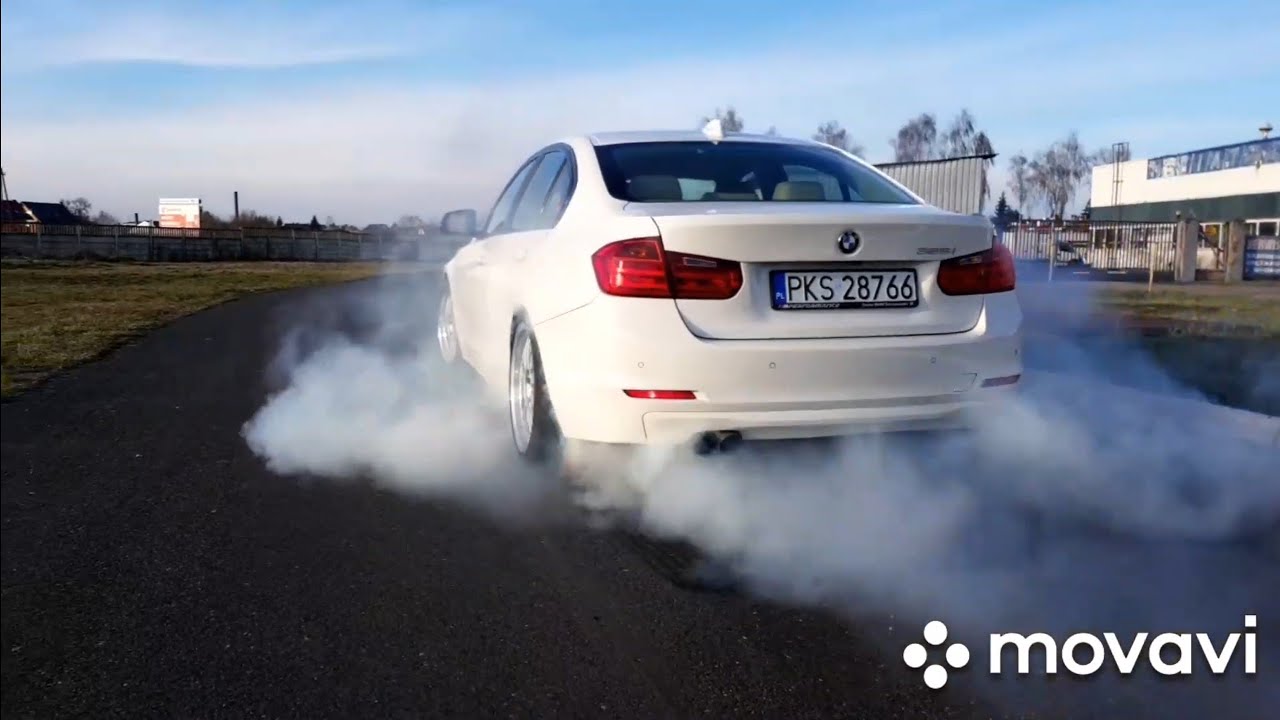 BMW f30 328i burnout