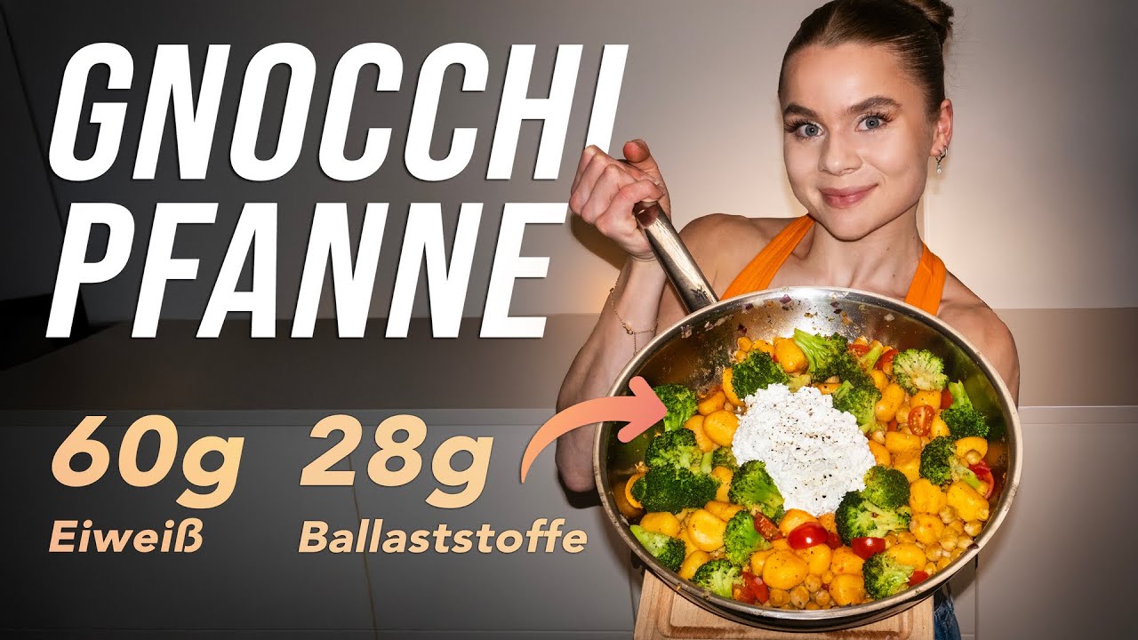 Blitzschnelle Gnocchi-Pfanne, die richtig satt macht (60g Eiweiß)