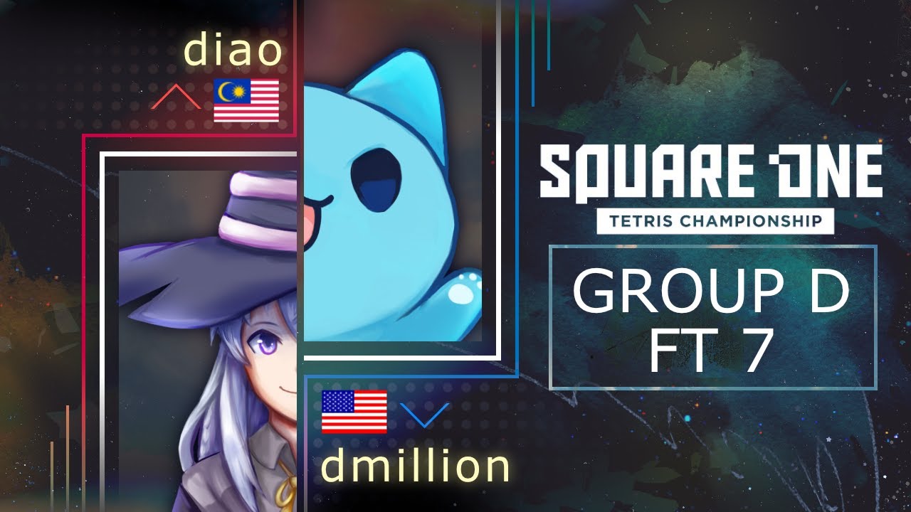Diao vs Dmillion - Group D - Square One Tetris Championship 2022