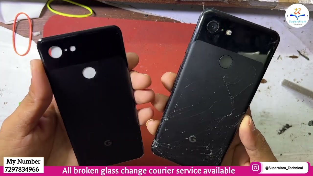 Pixel 3 Broken Back glass change || Pixel 3 Glass Change 