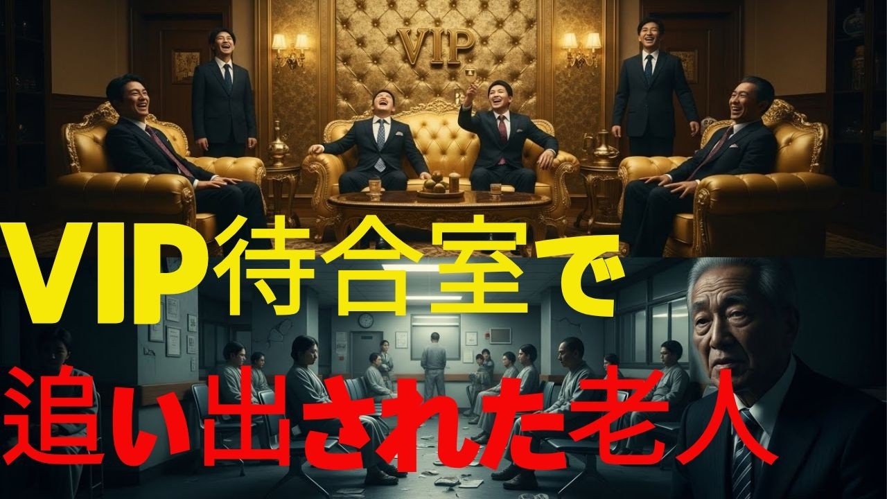 【VIP待合室で追い出された老人──その正体を知った瞬間、全員が震えた】