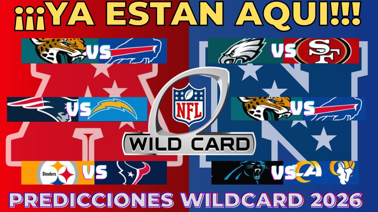 ¡COMIENZA EL CAMINO AL SB! 🏈 🏟️Predicciones NFL WILD CARD 2026 | ¿Quién AVANZA?