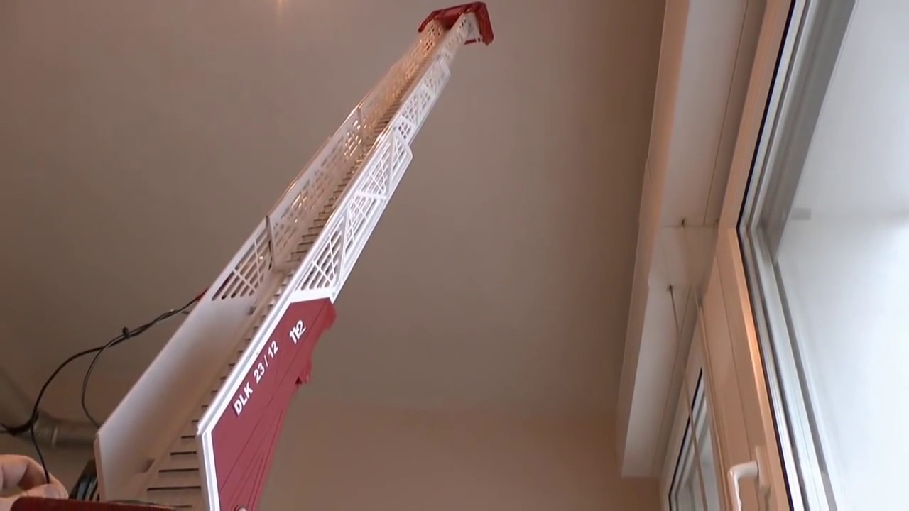 FIRE LADDER l RC FIRE LADDER l RC DLK 23/12 l HEAVY RE-BUILD BRUDER TOY l