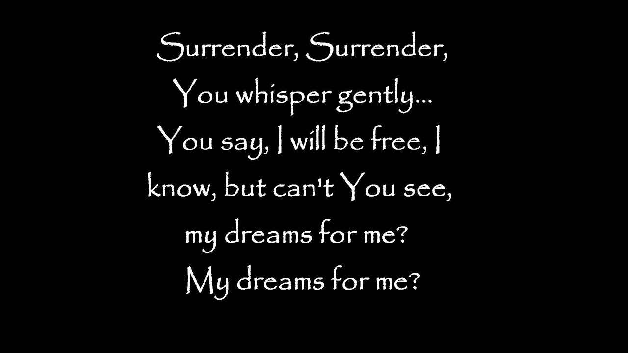 Surrender-Barlow Girl SURRENDER WITH LYRICS
