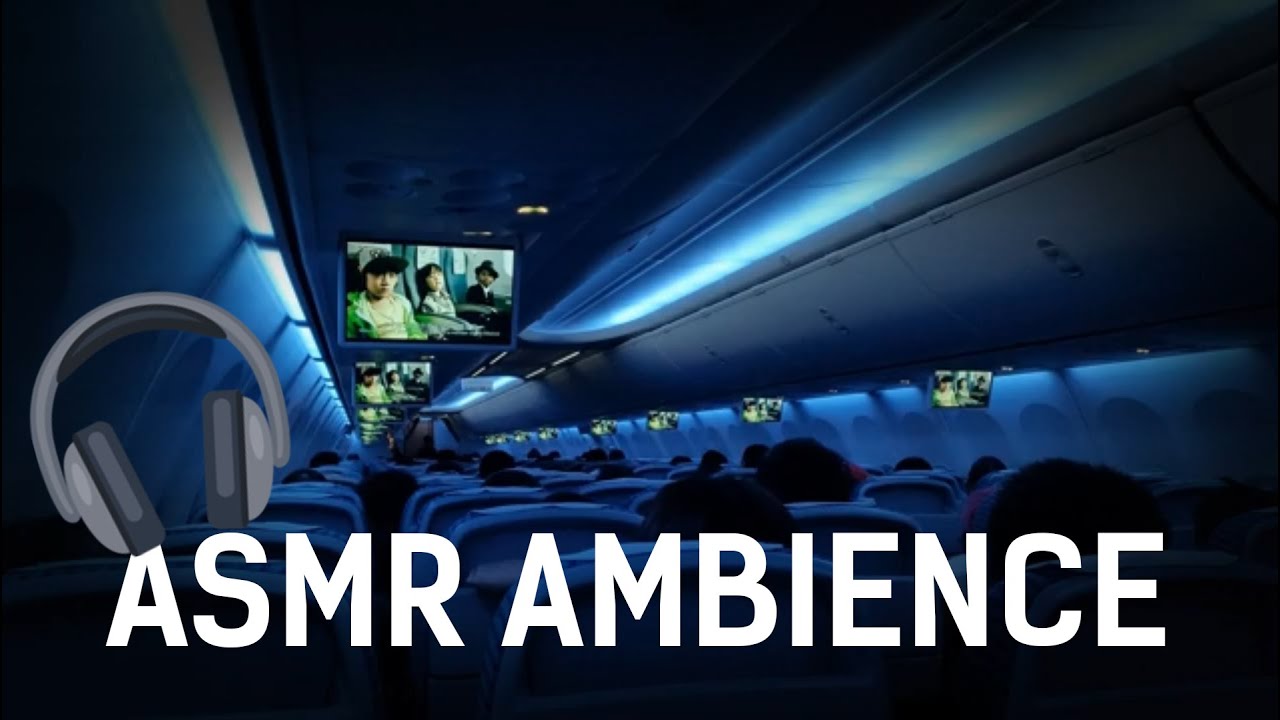 ASMR Ambience | Airplane Cabin Soundscape (For Sleeping, Studying, Meditating, Relaxing)
