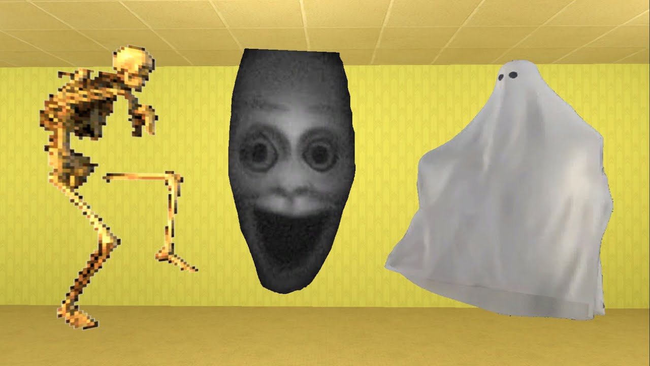 Ghost, Juggler And Pixel Skull Nextbot Garry's Mod