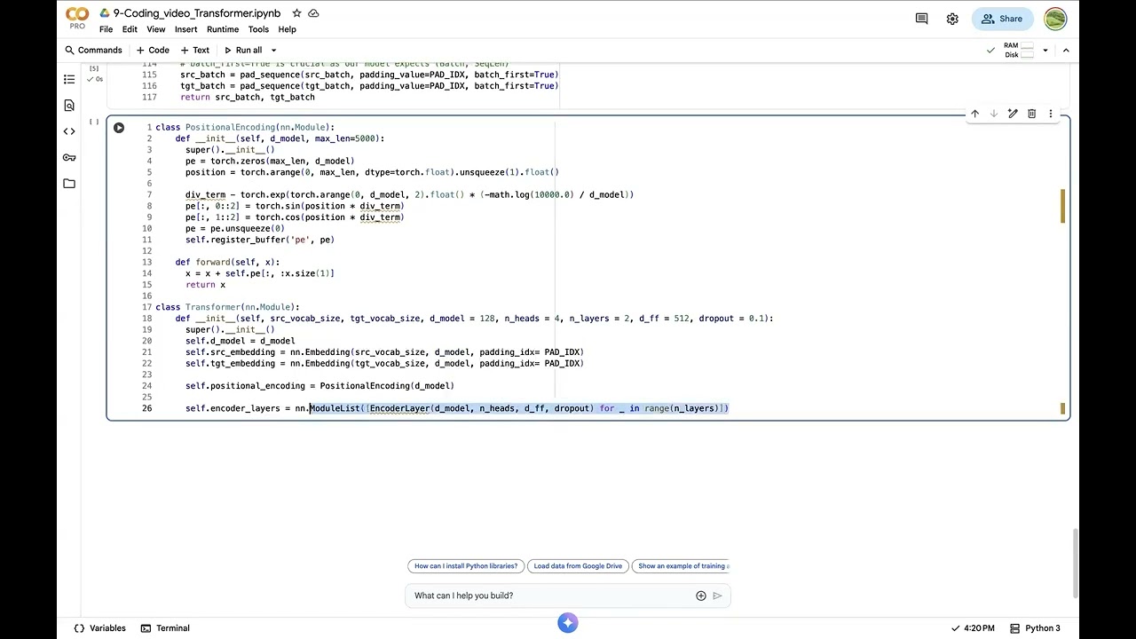 DL9.2 Transformer (coding)