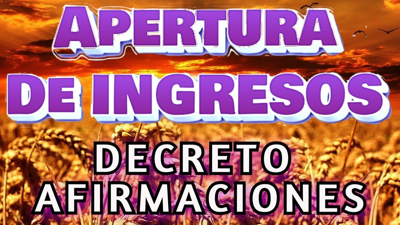 🌈 APERTURA a las FUENTES de INGRESOS 🔑 ORACIÓN de Gran PODER  Afirmaciones POSITIVAS 🧡 #PROSPERIDAD