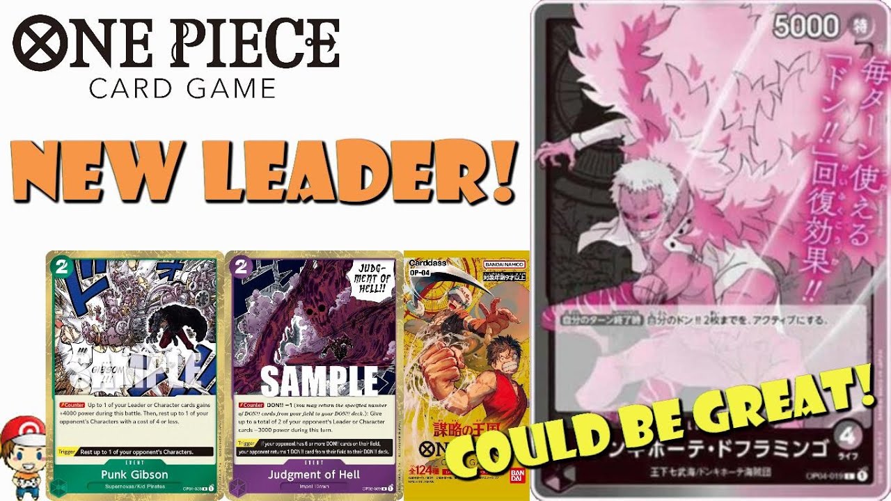New Donquixote Doflamingo Leader Revealed from OP-04! This Looks GREAT! (One Piece TCG News)