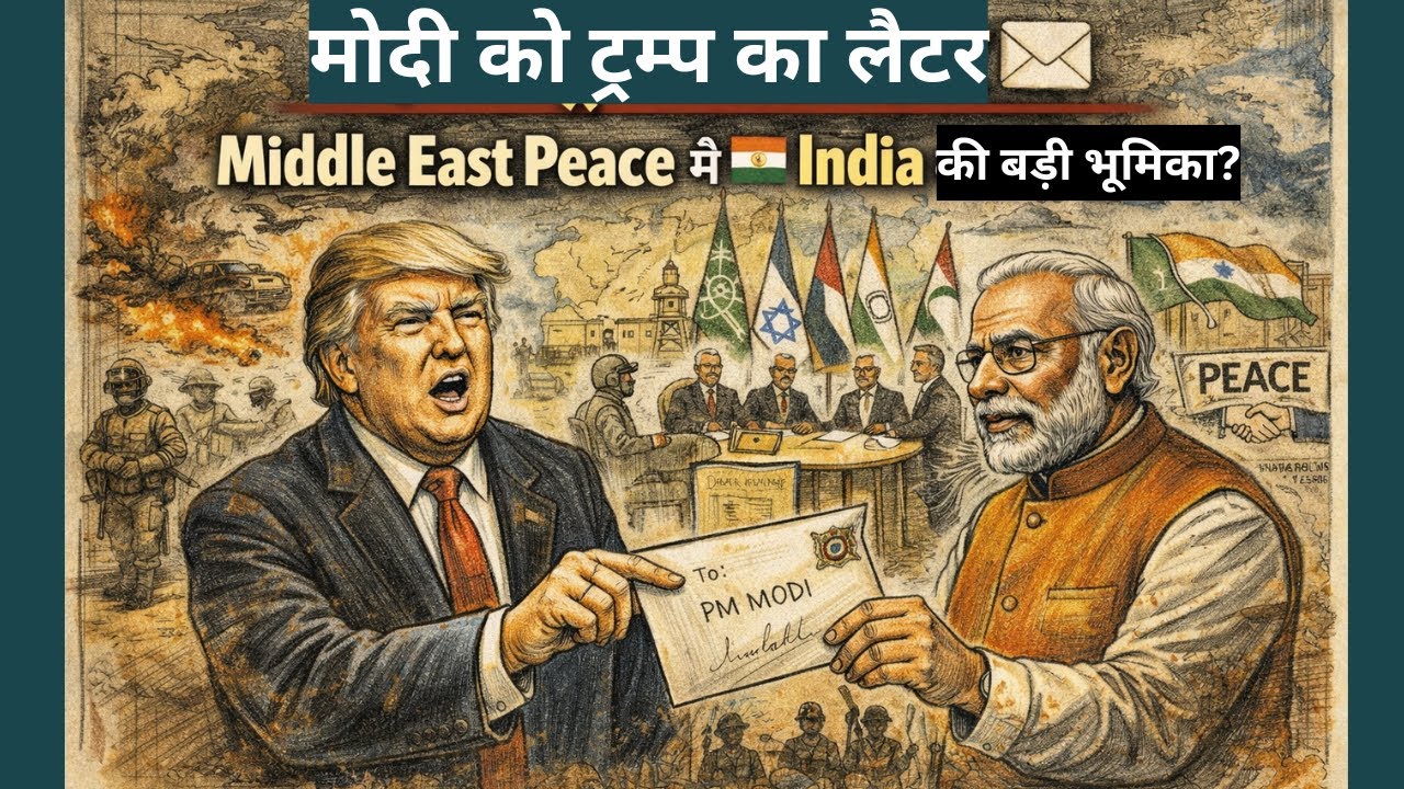 🔥 मोदी को ट्रम्प का लैटर ✉️ | Middle East Peace में India की बड़ी भूमिका?Global Politics Podcast 🔔