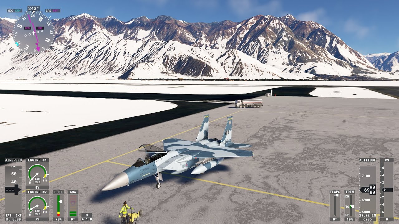 F15でいくカシミール地方山岳帯【MSFS2020】
