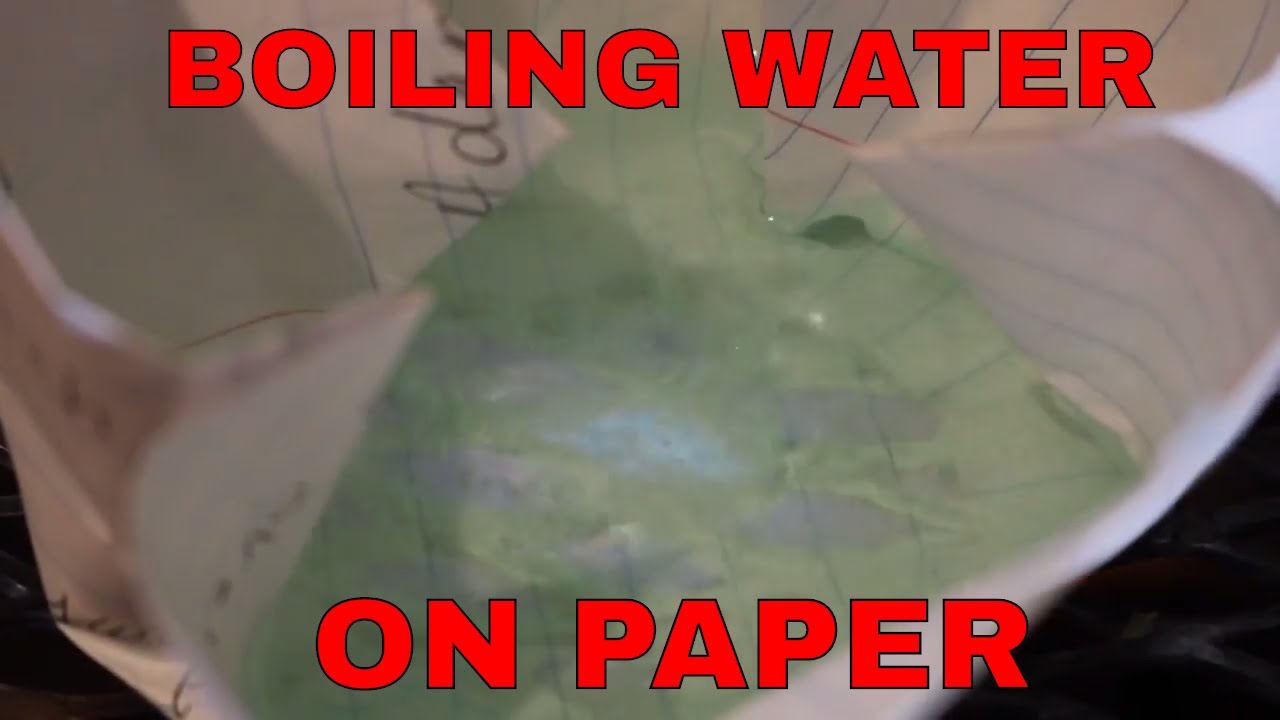 How to boil water on paper