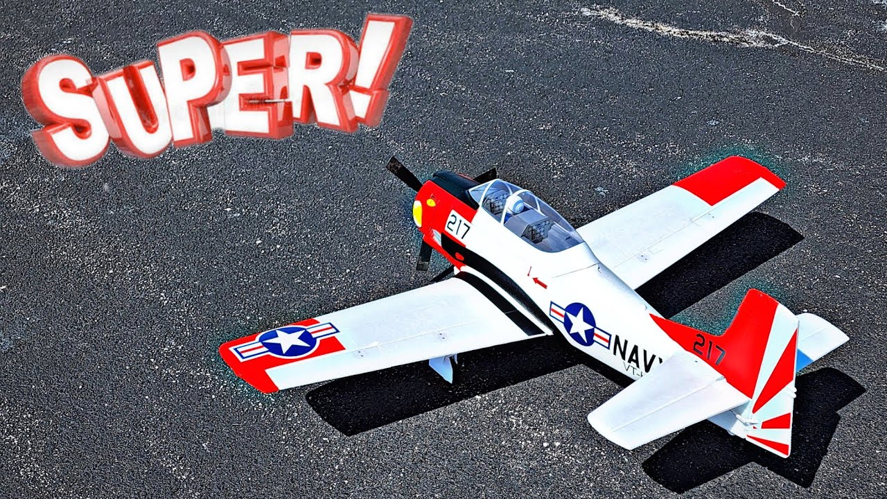 Flying My E-flite T-28 1.2m!