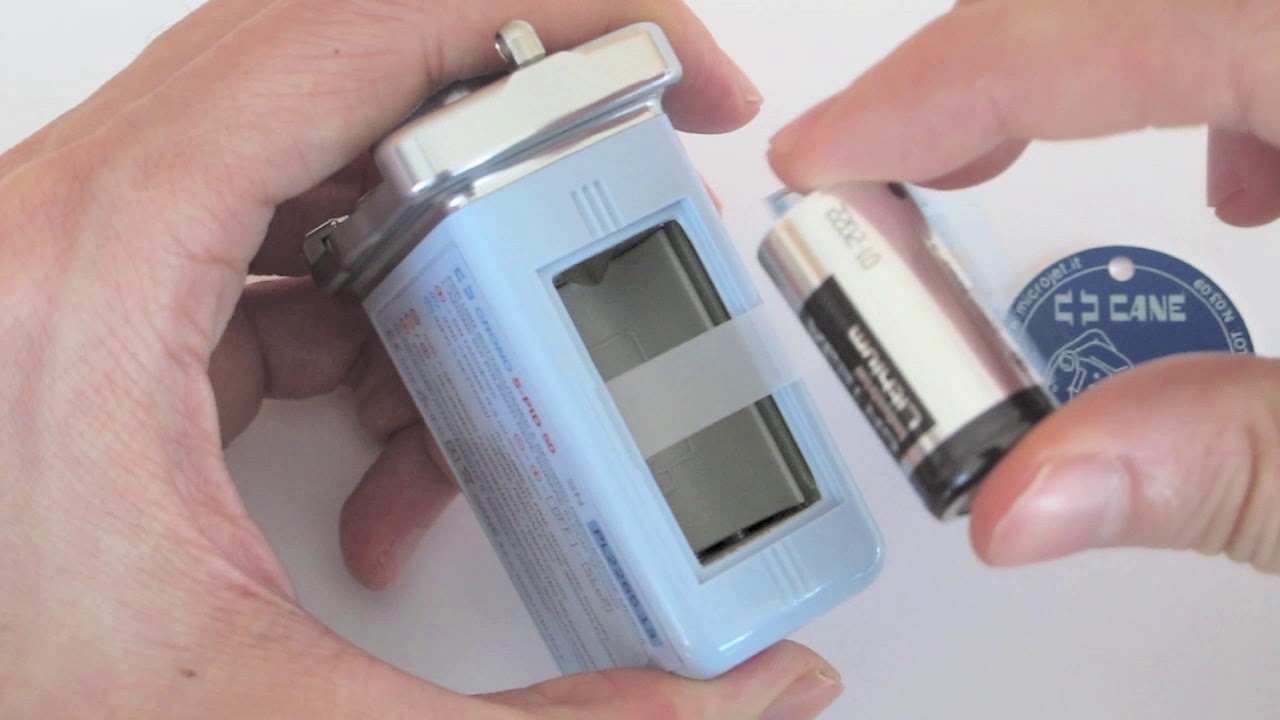 Crono S-PID and S-PID 50 Opening the battery compartment, and setting the flow or time mode