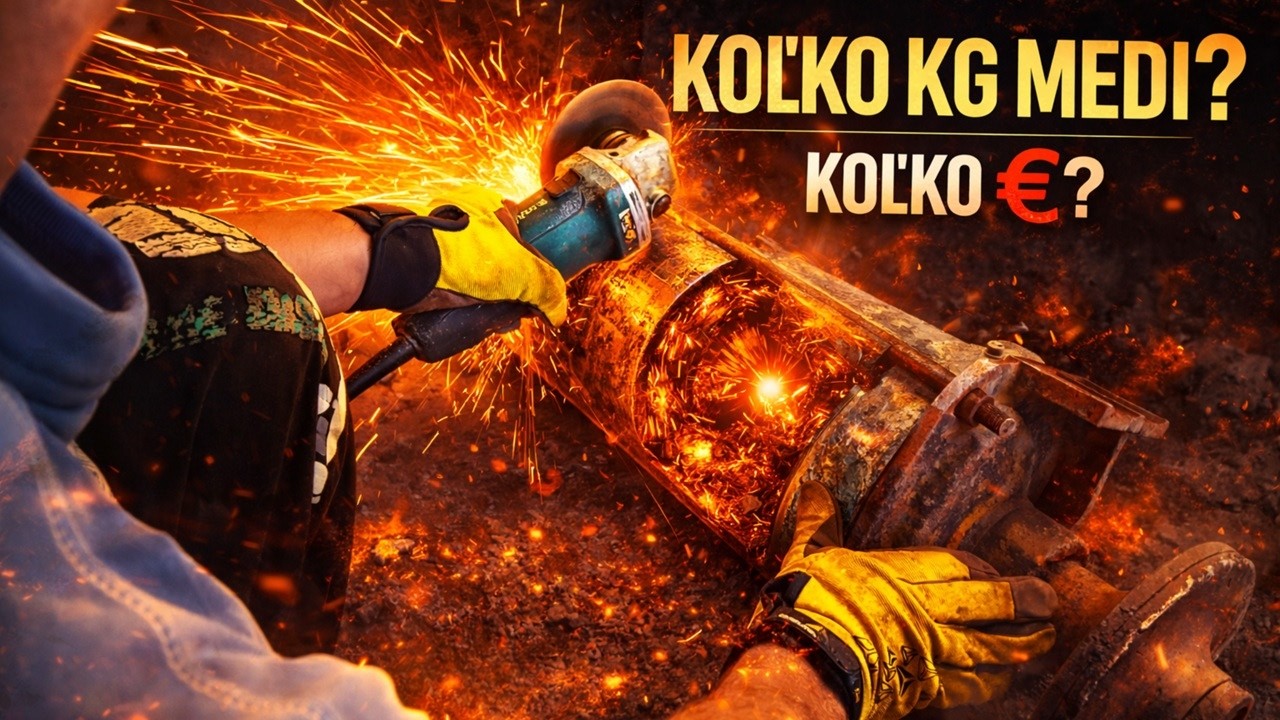 Koľko € som zarobil? 85Kg elektromotor - 2 / Šroťák