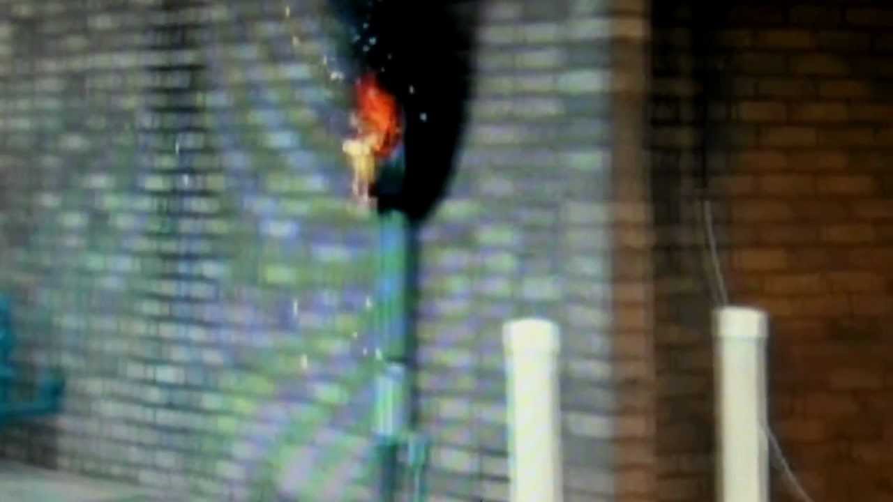 Federal Pacific panel.  Don't use water hose on electrical fires.