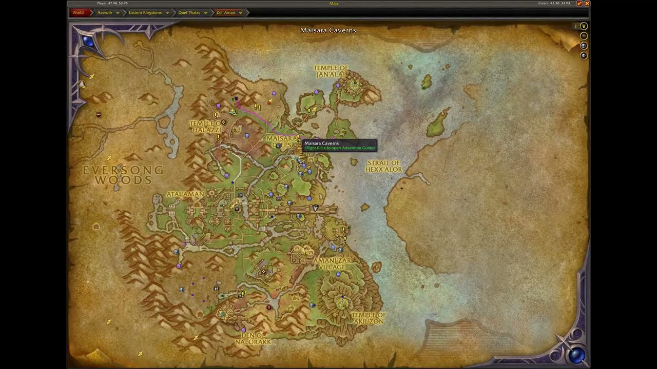 Majestic Zul'Aman Lure Location World Of Warcraft